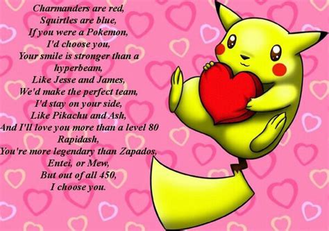pokemon love poem|poems about pokemon.